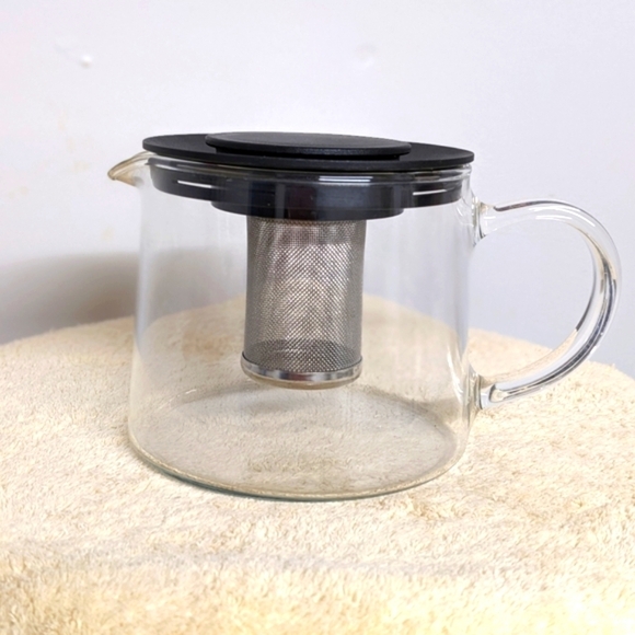 NWOB - Riklig Glass Tea Pot with Tea Infuser/ Strainer - 16oz - Picture 6 of 12